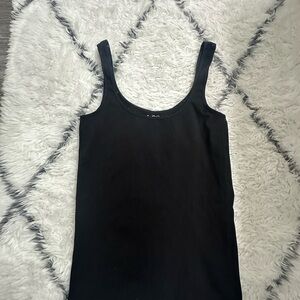 Free People Black Spandex Tank Top